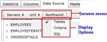 See Setting the C1Maps Data Source on page 50, Setting the C1DataGrid Data Source on page 64, or Setting the C1Chart Data Source on page 92 for more information.