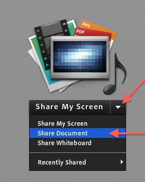 PowerPoint, Adobe PDF or MP4 video file that you want to