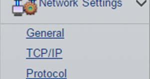 5) Check the SMTP server settings. Click [Protocol] to check and change the settings.
