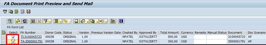 UNDP - Financial Authorization Job Aid Original Reprint Revised Cancelled Appears when the FA is generated for the first time as a production run.