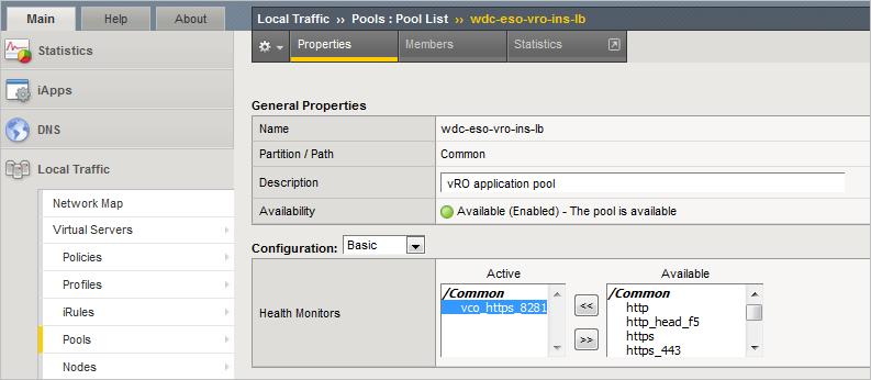 Configure Server Pools You can configure server pools for your F5 load balancer by using the following steps. Log in to the F5 load balancer and select Local Traffic > Pools.