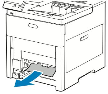 Troubleshooting 4. Remove any crumpled paper from the tray and any remaining paper jammed in the printer. 5. Insert Tray 1 into the printer, then push it all the way in.