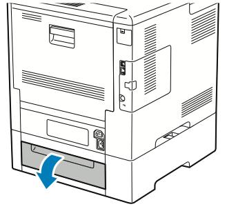 Re-insert the paper tray into the printer, then push the tray in until it stops.