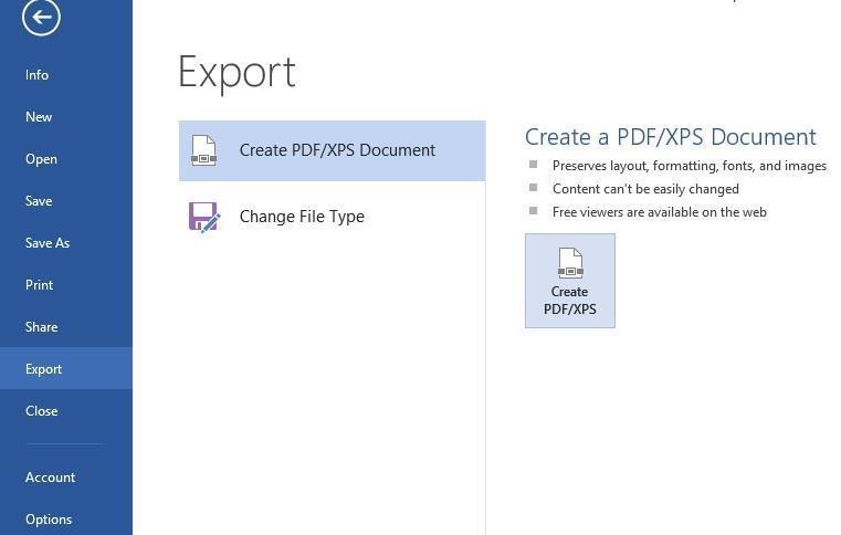 Select Create PDF/XPS, prompting the Publish as PDF or XPS dialog box to open (see Fig 12). 3.