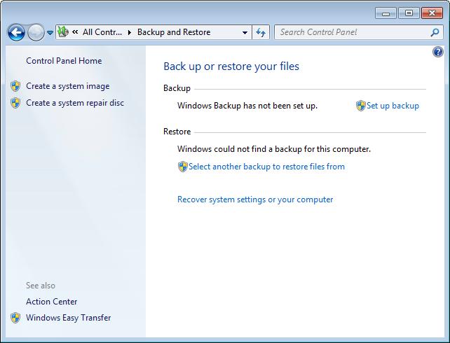Lab - Configure Data Backup and Recovery in Windows 7 and Vista Introduction In this lab, you will back up data. You will also perform a recovery of the data.