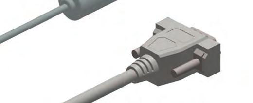The other end of this signal interface cable connects to a serial port on the host computer. For pin-out information, refer to Appendix A.