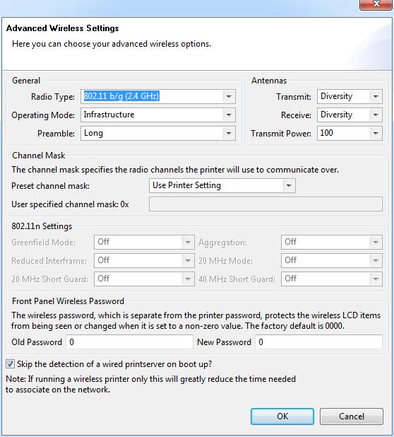 Setup for Windows OS Configure Using the Connectivity Wizard 53 12. Click Advanced Options in the Wireless Settings window.