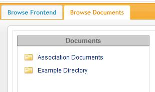 Select the Browse Documents tab in your