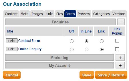 Forms A form is a simple questionnaire that allows the user to send information to you.