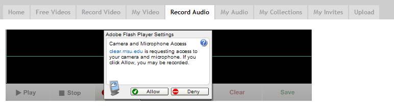 Recording audio using your microphone You can record audio on Viewpoint if you have a microphone attached to your computer.