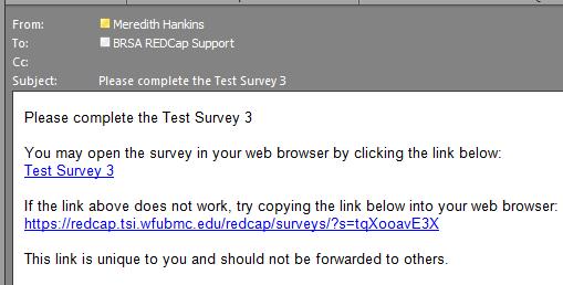 In this example, we requested an automatic invitation for Test Survey 3 once Test Survey 2 was submitted.