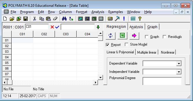 The following window will appear Step 3: Before inserting the data into the spreadsheet, it is recommended to change the column