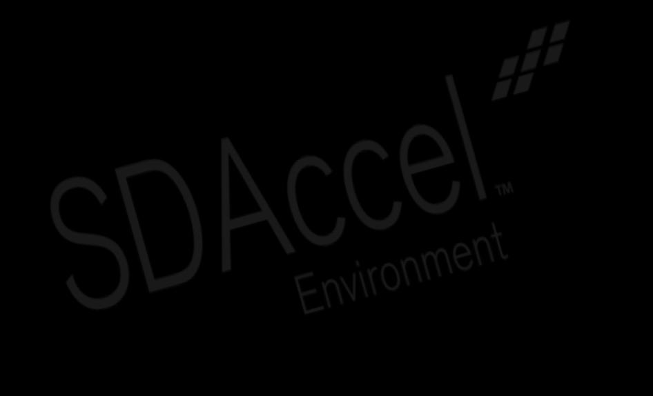SDAccel Performance/Watt Adantage Metric SDAccel with AuizCV