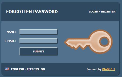On this screen (above) you must enter, in the boxes so labeled, "NAME" and "PASSWORD", then again enter password in the box labeled "RETYPE", and finally enter your email address in the box labeled