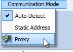 Set this from the Communication Mode menu Start by setting in the Communication mode