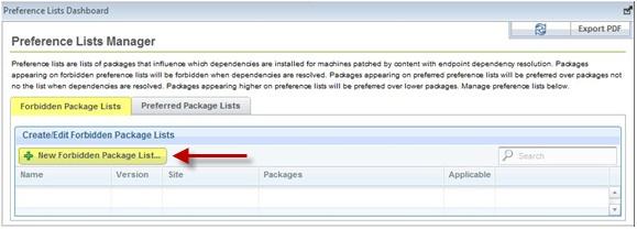 v Packages included in preferred preference lists are preferred over packages not in the list when dependencies are resolved.