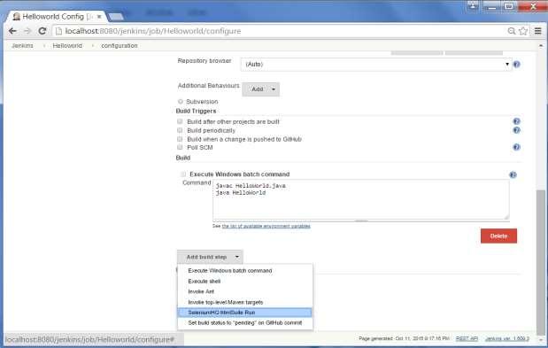 Step 5 : Go back to your dashboard and click on the Configure option for the HelloWorld