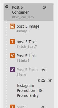 STEP 8 Find the Image Widget in the Post 5 Container and click on its pencil icon. When the Edit Widget window opens, click the Select Image button.