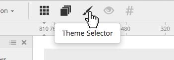 STEP 4 Select a theme by clicking on the gray paintbrush icon in the