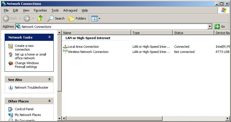 4-1 Initial Wireless LAN Connection (Windows 2000) Windows 2000 does not support wireless network stting.