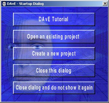 HOT Exercise ASC Start DAvE Start DAvE Click on the Create a new project (Startup Dialog pop up