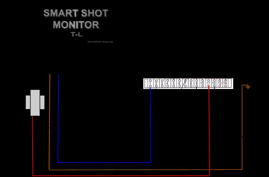 SMART SHOT MONITOR ON T-L ELECTRIC PANEL The Smart Shot is powered by 24vac hot when disconnect is on coming from terminals 11 and 9 in the T-L panel.