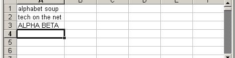 he syntax for the Proper function is: Proper( text ) Based on the xcel spreadsheet above:
