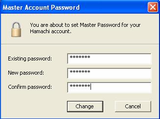 Clicking the Set Master Password box opens a dialog box where you input any current Master Password you may have and then to create a new one.