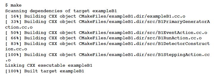 Building an application with cmake The following files have been generated: Once