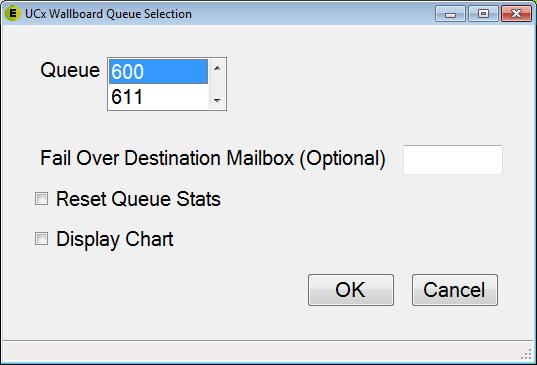 Select the desired queue number from the Queue pull down list.