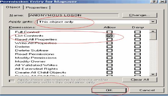 Using LDP to Identify the User Attributes This GUI tool is a LDAP client that allows users to perform operations (such as connect, bind, search, modify, add, delete) against any