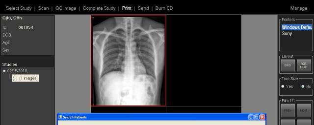Printing images from different patients (Con t) 4. Select the desired layout and click OK button. 5.