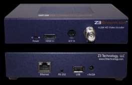 User Instructions Compact H.264 Media Encoder and Streamer Model Name: Z3Stream-SDI-01 Software Version 2.