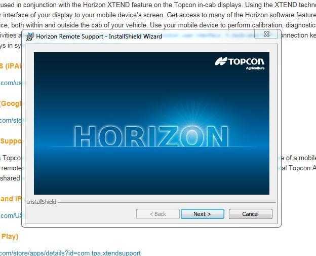 Now the Horizon Remote Support InstallShield