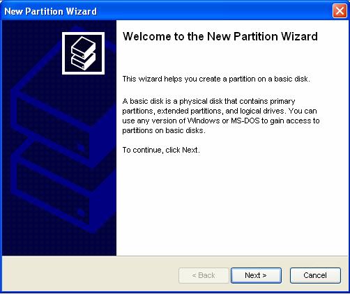 drive, and select New Partition. Figure 3-33 8.