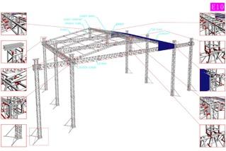 installation. l i k e d i s c o s o r c l u b s. Trusses, portable stages, cables, cable guards, clamps,.