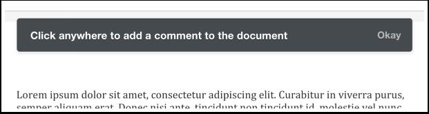 Step 2: Add Comment to Document 2. Click on the Comment icon in the top, right corner.