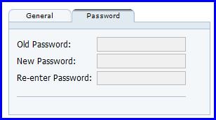 Change Password Click Change Password from the Options menu