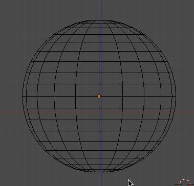 Select the UV Sphere by right clicking on any of the