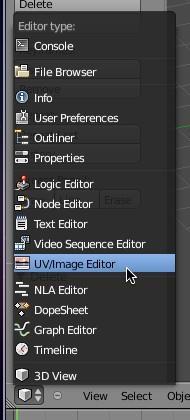 Before we can add a background image file to the Background Image tool we must first add the image to the UV editor Click on the Editor Type button in the lower left