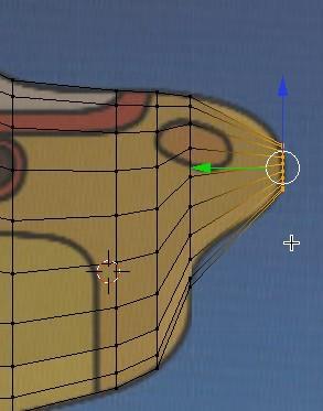 Press the AKEY to deselect the vertices.