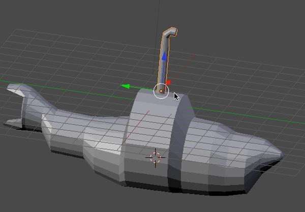 Name this object Periscope in the right 3D Editor