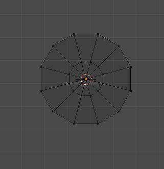 Box select (BKEY) one of the top vertices as shown.