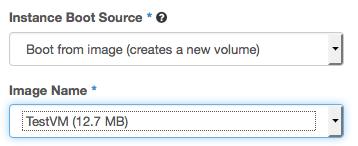 To demonstrate this capability, create an instance (VM) with a bootable volume using Project (non admin) -> Compute -> Instances -> Launch Instance and select the Instance Boot Source as shown below.