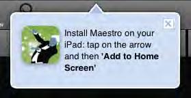 Movies Exit the browser and you will see an icon for Maestro on your home screen. Tap it to launch. Maestro will ask you to select a target player.