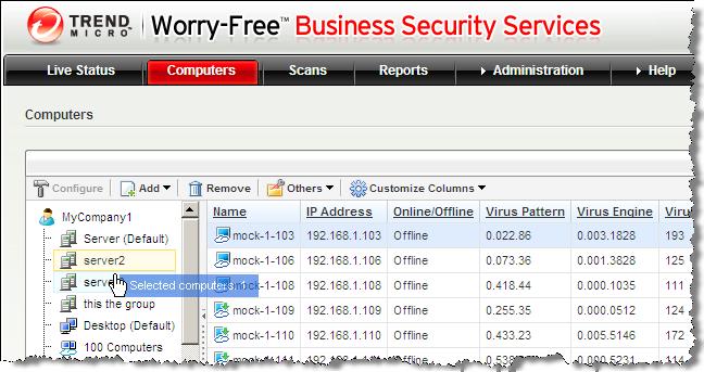 Managing Groups Adding Clients to Groups Worry-Free Business Security Services provides two methods to install the Client/Server Security Agent (CSA).