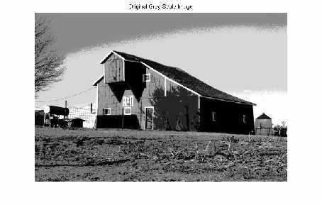 Fig. 10. Bit-plane 5 of original image Fig. 15. The Barn image Fig. 11. Bit-plane 5 edge The cameraman image gave the following results: Fig. 16. Sobel operator applied Fig. 12.