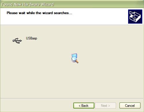 Select where USBASP driver windriver is