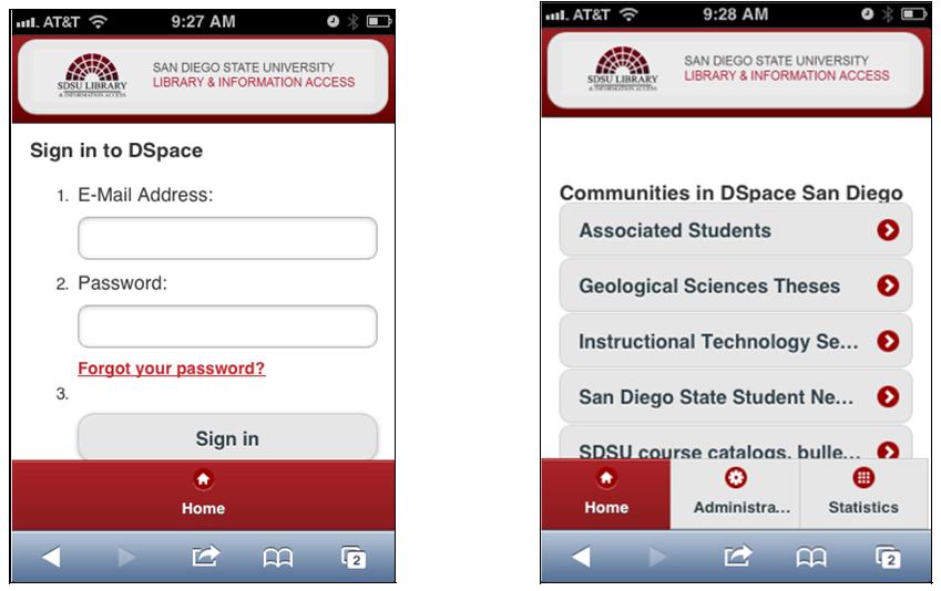 40 <div data-role="footer"> <h4>mobile theme for SDSU</h4> </div> </xsl:template> 5.7 PASSWORD LOGIN On clicking the Login link in the home page the user is redirected to /passwordlogin link.