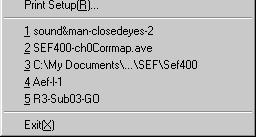 The dialog to choose the file to be transferred will appear after selecting the command.